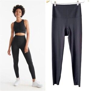 Knix Black HiTouch High Rise Conturing Flow Protection Leggings S